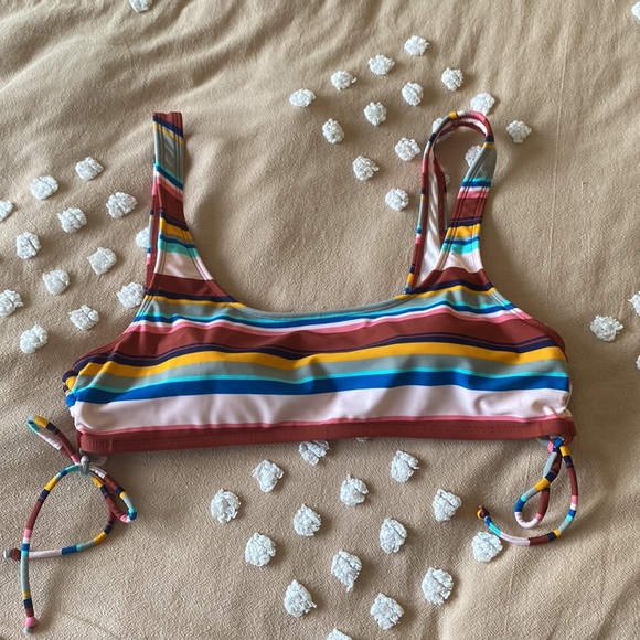 No Boundaries Other - Closet Closing - No Boundaries Juniors Retro Stripe Bralette Bikini Top